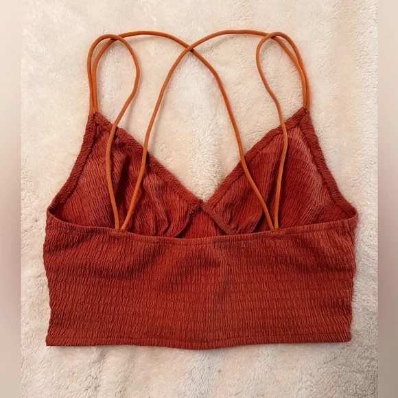Free People Coral Crop Tank Top - S - Picture 2 of 2